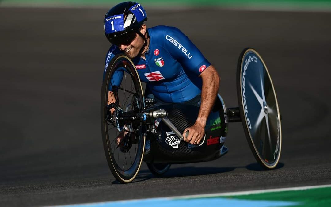 Diego Colombari, campione del mondo di paraciclismo con la nostra Handbike